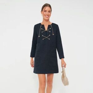 NWT Tuckernuck Navy Tie Tweed Kelly Dress